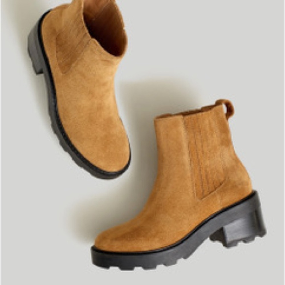 NEW, Madewell The Gwenda Platform Ankle Boot  New, only tried on indoors